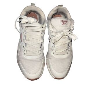 Reebok Women's White and Pink Sneakers